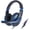 Black and Blue, variant on ENHANCE Infiltrate Stereo Gaming Headset with Rotating Microphone, Black and Green, GX-H5