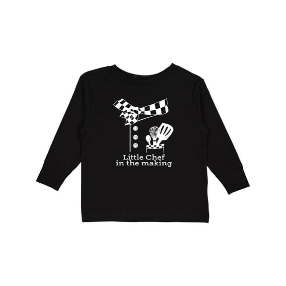 Inktastic Little Chef in the Making Boys or Girls Long Sleeve Toddler T-Shirt