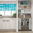 thumbnail image 3 of LALILO Kitchen Curtain Valance Water Blue Water Pool Beach Rod Pocket Window Curtain 52"x 18" Set of 2, 3 of 7