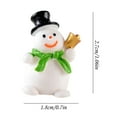 thumbnail image 3 of Guozer Christmas Miniature Statue, Mini Resin Christmas Snowman Decoration DIY Christmas Decoration, 3 of 3