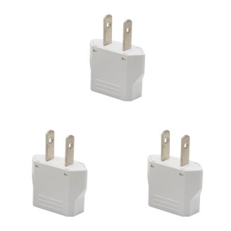 Vellcon USA To Europe Travel Adapter – 5 Pack, NEMA 1-15P Male To EU 2-Pin Female, 10A 250V, Black