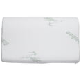 thumbnail image 1 of Rebote Lento Almohada de Fibra de Bambú Almohadas de Espuma de Memoria Almohada Transpirable Saludable Cuello OrtopéDico Alivio de la Fatiga de Dormir, 1 of 1