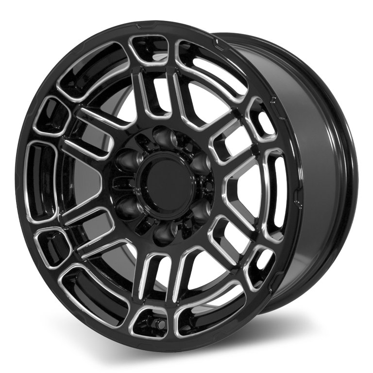 RockTrix RT113 17x9 Wheels | Matte Gunmetal | 6x139.7 (6x5.5) Bolt Pattern | -12 Offset | For Tacoma 4Runner