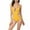 Yellow, variant on Wyobmus Women Swimsuit One Piece Bathing Suit Deep V Neck Crisscross Back Adjustable Strap Black