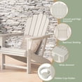 thumbnail image 5 of WestinTrends Highland Outdoor Patio HDPE Adirondack Chair With Cup Holder, Sand, 5 of 14