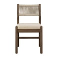 thumbnail image 5 of Better Homes & Gardens Lillian Fluted Dining Chairs, Walnut Wood & Cream Upholstered Seats, Set of, 5 of 10