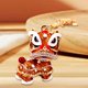 thumbnail image 1 of LLavero de León de Baile Chino, Dijes de Llavero, Llaveros Temáticos, Llaveros de Animales, Bolsa Colgante, Suministros de Fiesta de Juguete para Moch Oro, 1 of 8
