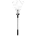thumbnail image 1 of Seafood Tools Foldable Garden Rake Retractable Garden Rake Yard Leaf Rake Fallen Leaves Raker Flower Beds Rake, 1 of 4