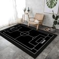 thumbnail image 4 of Machine Washable Rug 5x7 ft Hand Drawn Football Field Washable Area Rugs with Non Slip Rugs for Living Room Bedroom, Rug Carpet Stain Resistant, Home Decor Office Rug, 4 of 7