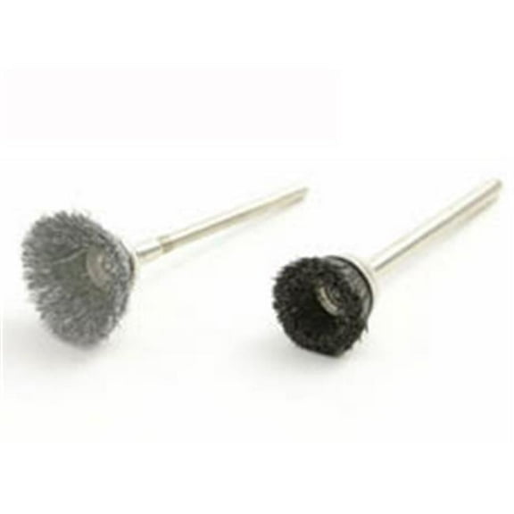 Brush Research Manufacture BS82B405 Carbon Steel Minature Cup Brush 0.63 in. Dia