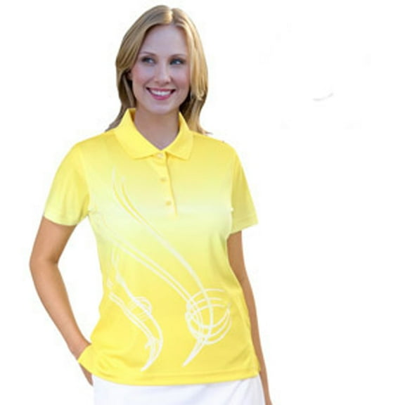 Monterey Club Women's Ombre Print Polo Shirt #2537