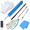 blue, variant on 8 Piece White Flute and Piccolo Cleaning Kit with Swabs and Rods