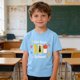 thumbnail image 2 of Camiseta Gráfica de Manga Corta Linda para Niños Niños Niñas, Temporada Escolar Impresión Tee Vestir de Verano Casual, 2 of 9
