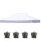 thumbnail image 1 of Toldo de repuesto para carpa plegable de 10 x 20 cm, color blanco, 1 of 6