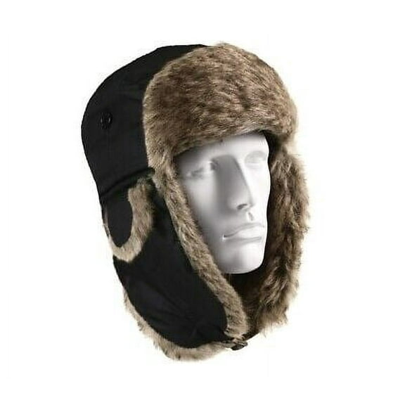 Rothco Black Fur Flyers Hat - 9870