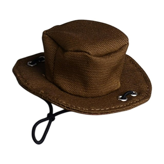 lionlar 1/12 Mini Cowboy Hat Small Cap Model Action Figure Accessory for Figure Accs Brown