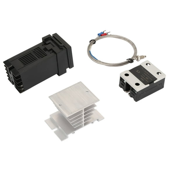 PID Temperature Controller, High Accuracy K Thermocouple 100-240V Digital PID Thermostat With Heat Sink For Farm Breeding 40A
