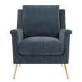 thumbnail image 3 of Bowery Hill 19.5" Mid-Century Fabric Accent Chair in Slate Gray, 3 of 12
