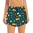 thumbnail image 2 of Goofa Camping Printed Women 2 in 1 Running Shorts,Quick Dry Athletic Workout Shorts,High Waisted Athletic Shorts with Liner Pockets-, 2 of 9
