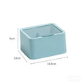 thumbnail image 3 of Boîte de Rangement Cosmétique Transparente pour Disques Démaquillants, Cotons et Cotons-Tiges - Organiseur en Plastique avec Couvercle, JKODE, 3 of 9