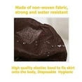 thumbnail image 2 of Elitzia Disposable Salon Spa Sauna Wrap Bathrobe Non-Woven Beauty Skirt Chest Fabric Adjustable Closure Sweat Steaming 50 pcs ET11922 (Brown), 2 of 5