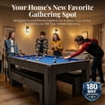 thumbnail image 7 of Hathaway Newport 7-ft Pool Table Combo Set with Benches - Rustic Gray Finish, 7 of 7
