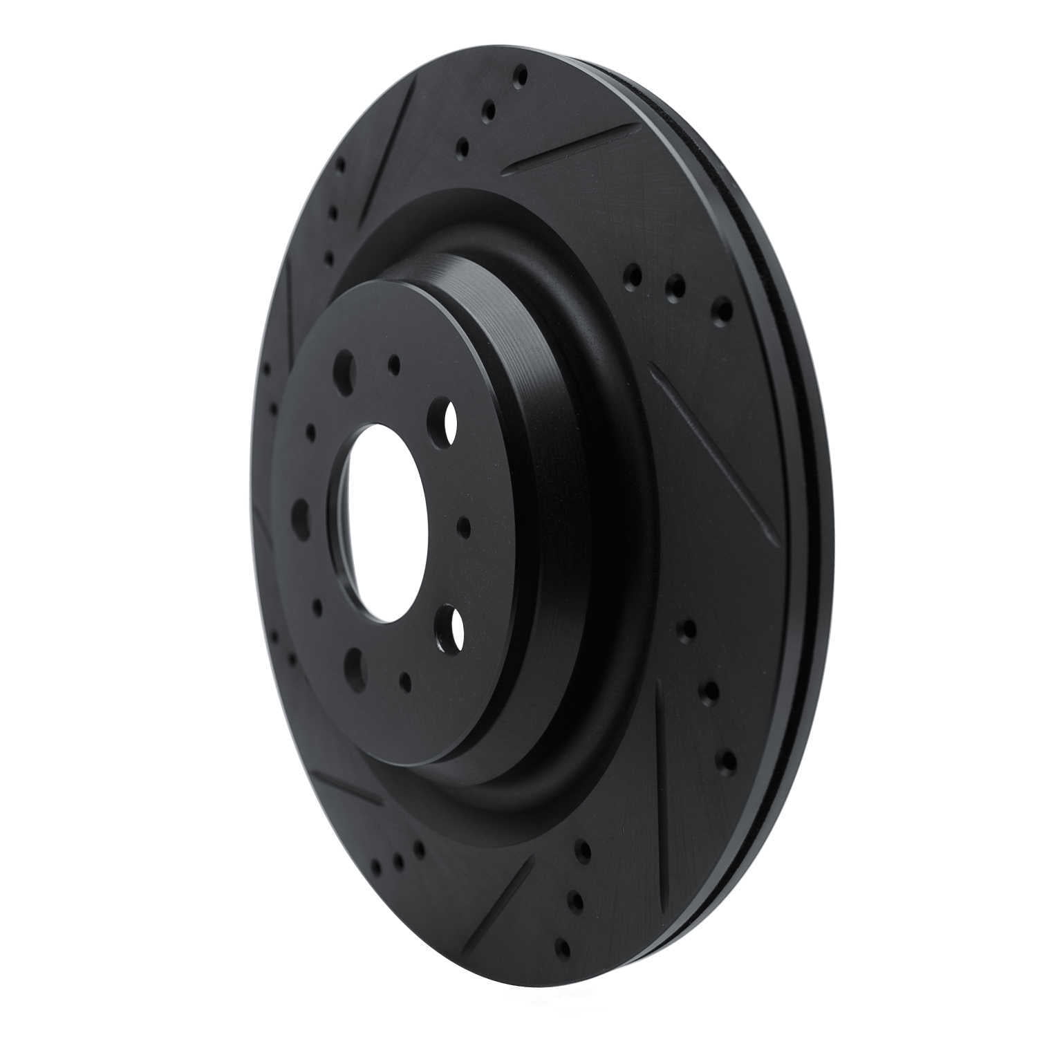 Dynamic Friction Company 633-26003L DFC Brake Rotor - Drilled And Slotted - Black