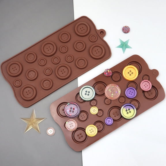 Clearance Under $1 Silicone Candy Mold 12-Cavity Non-Stick for Fondant and Chocolate Making