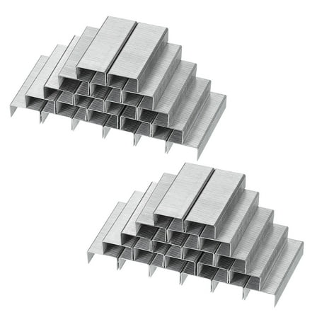 Uxcell #10 Standard Staples, 10Box 210000pcs 3/16" Leg Length Flat Clinch, Silver