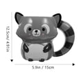 thumbnail image 2 of Taza de mapache Animal, taza de café de cerámica, taza de agua Animal Adorable, taza de té de cerámica, taza para beber, 2 of 7