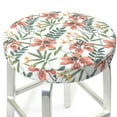 thumbnail image 3 of Fotbe Lilies Flowers Stool Covers Round,Waterproof Round Bar Stool Covers Bar Chair Covers Washable Stool Cushion Slipcover for 12-14 Inch Chair-12 inch, 3 of 7