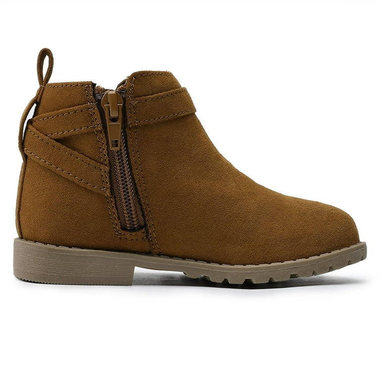 HOMEHOT Girls Boots Kids Comfortable Slip on Ankle Boots Dress