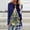 Blue, variant on Patlollav Womens Long Sleeve Casual Shirts Christmas Print Crewneck Pullover Tunic Tops