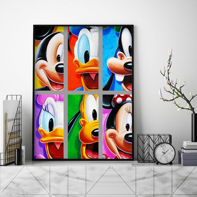 Cuadros Decorativos Kit de dibujo de taladro redondo completo DIY de animales de dibujos animados hechos a mano 5D pintura de diamante Ndcxsfigh Nuevos Originales