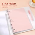 Sujce Notebook SUNEE, Spiral Notebook, Purple, College Ruled, 8