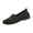 Black, variant on Slip‑On Fly‑Knit Shoes For Women Hollow‑Out Golden Floral Embroidered Flat Shoes Breathable Walking Non‑Slip Soft Sole Loafers Comfortable Outdoor Sports Shoes Running Shoes