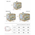 thumbnail image 2 of Sunflowers Toaster Cover 4 Slice, Large Kitchen Appliance Covers, Spring Gnomes Daisy Hydrangea Flowers Blue Plaid Toaster Oven Cover with Loop, Bread Machine Cover Polyester Dust Cover Protection, 2 of 4