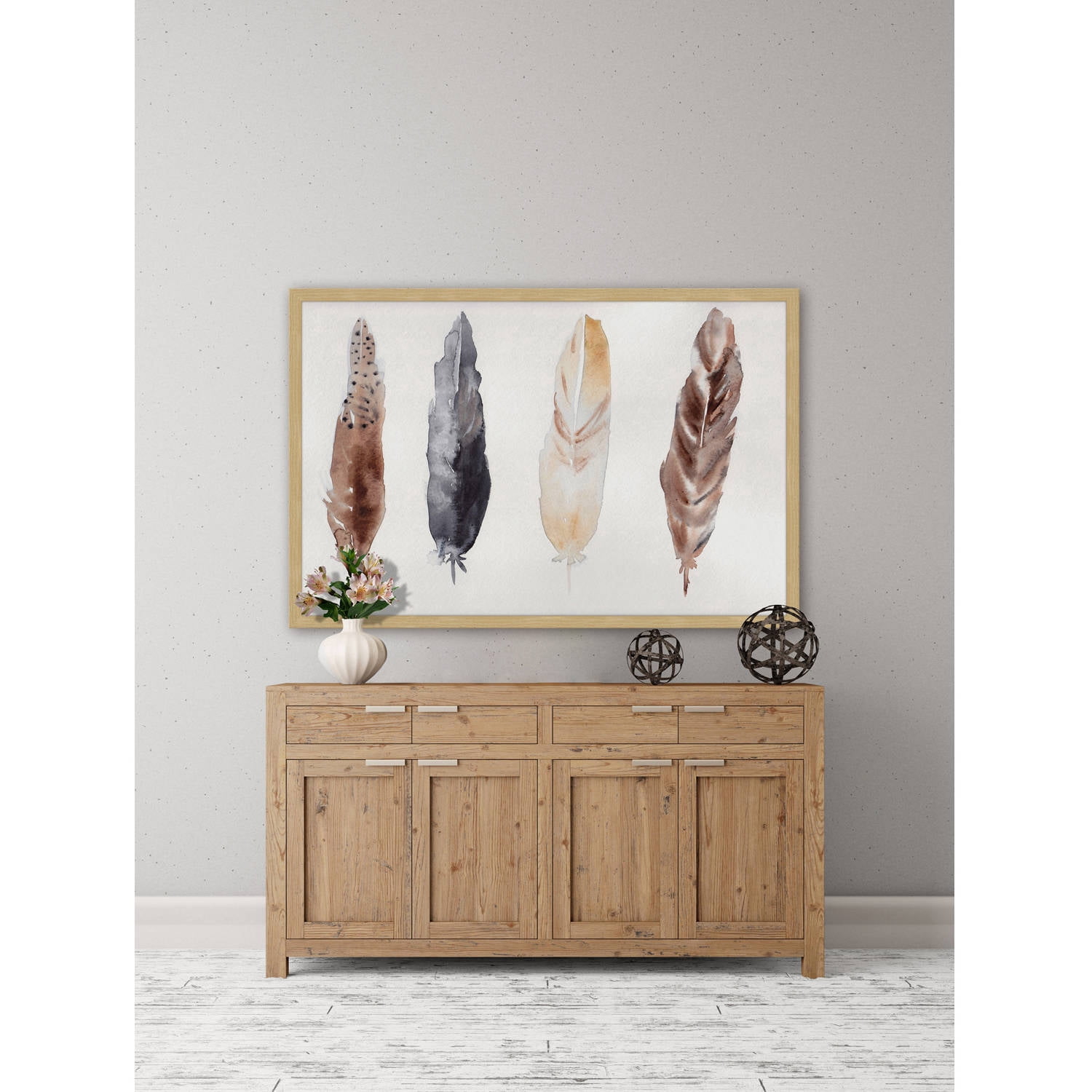 "Feathers" Framed Painting Print