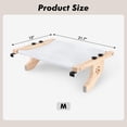 thumbnail image 3 of Cat Window Perch Hammock Seat White 21.7''L x 15''W For Large Cats, 3 of 6