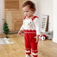 thumbnail image 4 of 1pc Christmas Elk Pattren Niños Mamelucos Niños Suéter Ropa Suéter cálido, 4 of 5