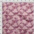 thumbnail image 4 of oneOone Rayon Pink Fabric Coconut Tree & Leaf Sewing Material Print Fabric By The Yard 56 Inch Wide, 4 of 8