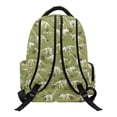thumbnail image 2 of HUIACONG Green Dinosaur Fossil Print School Backpack for Kids Age 5-16, Multi-Pocket Water Resistant Sturdy Bookbag with Adjustable Padded Straps Lightweight Daypack for School Camping Trips, 2 of 7