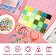 thumbnail image 4 of Wekvgz Clay Beads Bracelet Making Kit Soft Ceramic Clay Beads Crafts Kit Accessories Colors Clay Beads Colourful Bracelet Making Kit Easy to Install Use Clay Beads Kit Suitable for DIY, 4 of 10
