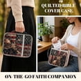 thumbnail image 2 of FOR U DESIGNS Deer American Flag Pattern Bible Cover Case Lightweight Bible Carrying Case Quilted Book Cover Bibles Organizer Cases Bible Carrier with Handle and Zipper, 2 of 7