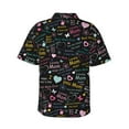 thumbnail image 3 of Daiia I love you Mom Hawaiian Shirt for Men Gentle Cotton Regular Short Sleeve Casual-XX-Large, 3 of 9
