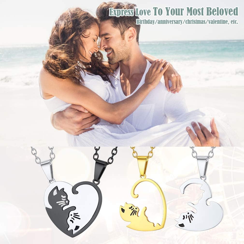 Simple couple necklace best sale