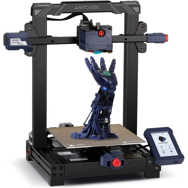 ANYCUBIC Kobra Mise à niveau automatique de l'imprimante 3D, imprimantes 3D  FDM avec mise à niveau ANYCUBIC LeviQ auto-développée et plate-forme  magnétique amovible pour le bricolage à domicile Taille d'impression 8,7 x