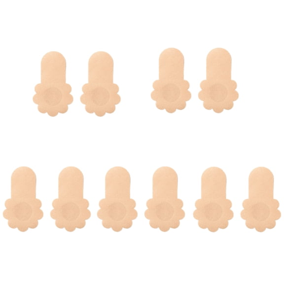 5 Pairs Seamless Breast Petals Nonwoven Adhesive Lift Covers Comfort For Formal