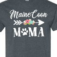 thumbnail image 4 of Inktastic Maine Coon Mama with Flowers and Arrow T-Shirt, 4 of 5