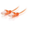 thumbnail image 1 of Câble de Patch Réseau Ethernet Mince Sans Accroc Non Blindé Cat6 10 Pi - Orange, 1 of 1